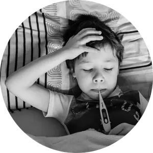 Child with ear infection