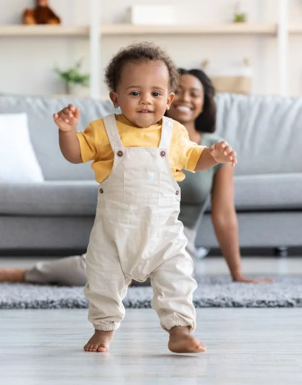 Pediatric chiropractor caring for a young child