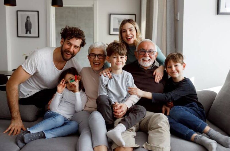 Healthy, happy family supported by a caring family chiropractor