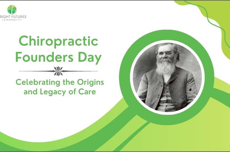 Chiropractic Founders Day design with historical portrait and legacy message